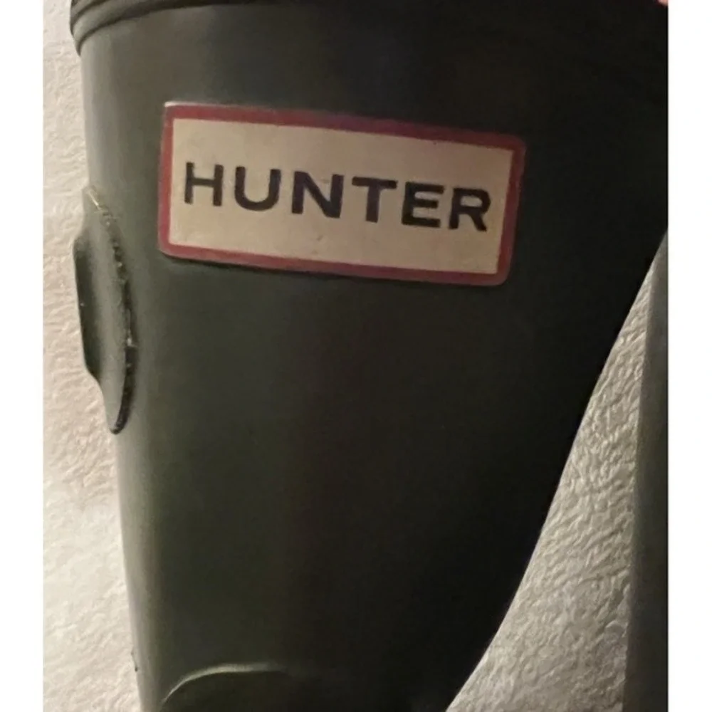 Hunter Men's Original Short Waterproof Rain Boots | Dark‎ Green | Size US 5